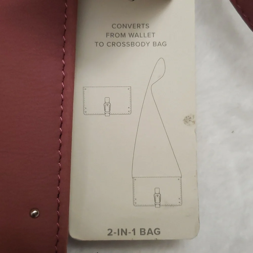 Luck Brand Women's‎ LYSA Convertible crossbody Deco Rose bag.